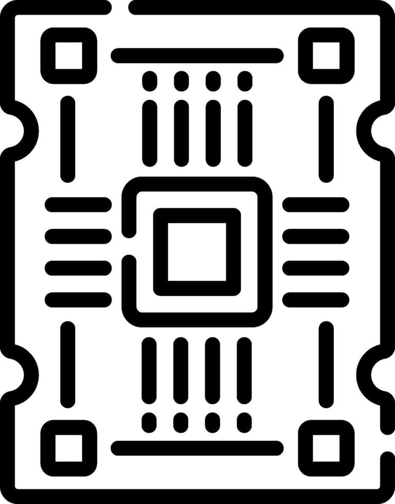 pcb board illustration design vector