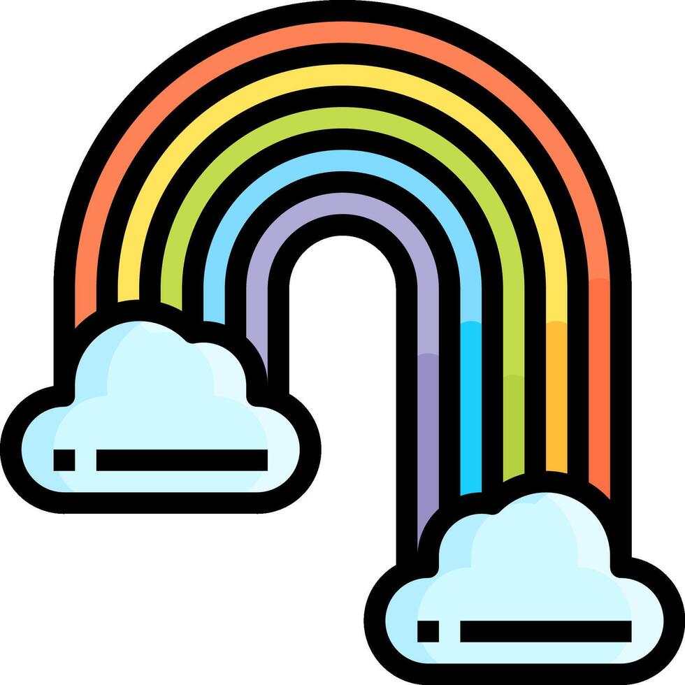 rainbow illustration design vector