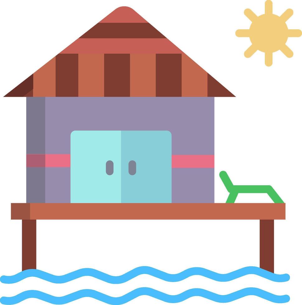 resort illustration design vector