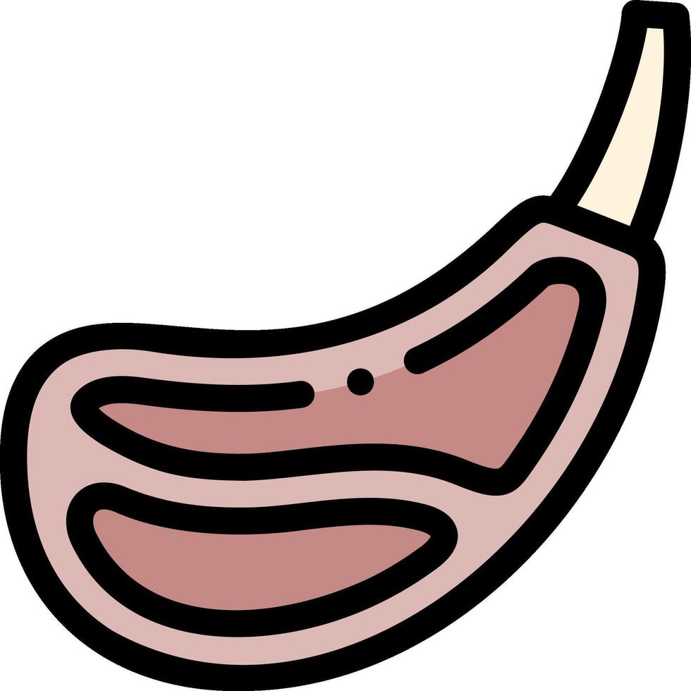 ribs illustration design vector