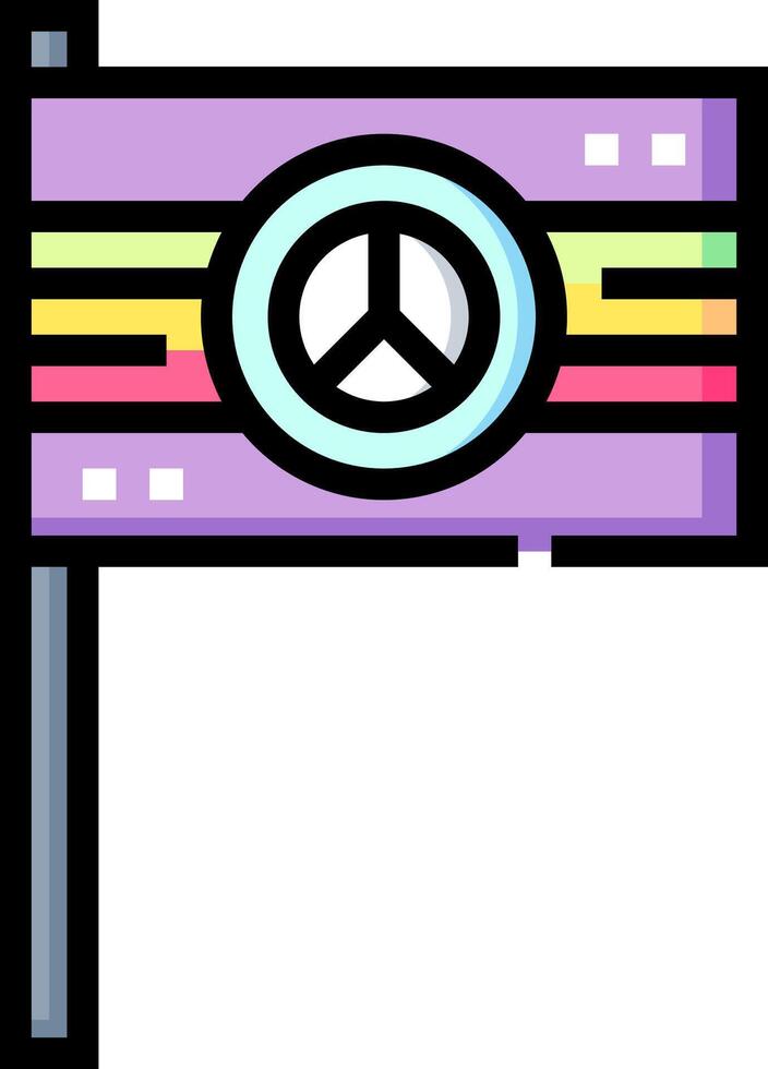 peace flag illustration design vector