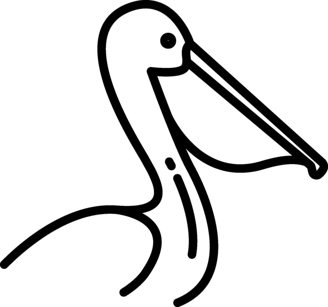pelican illustration design vector