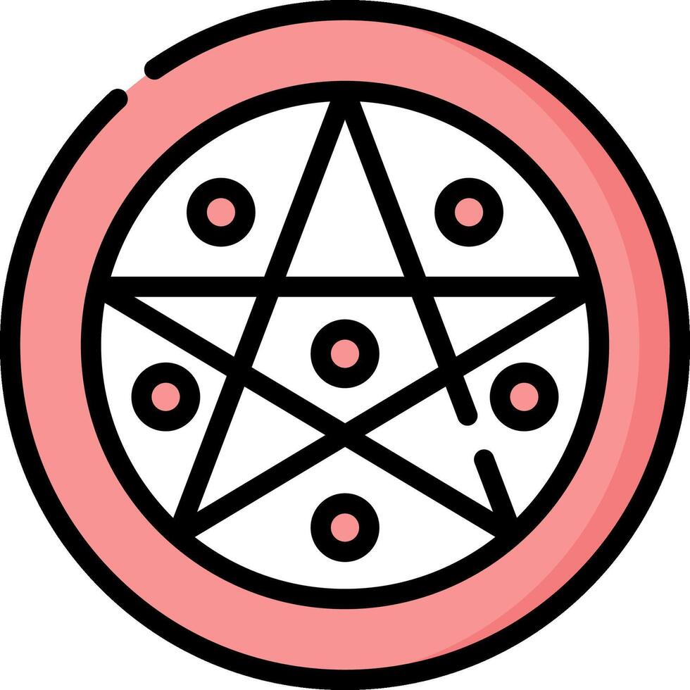 pentagram illustration design vector