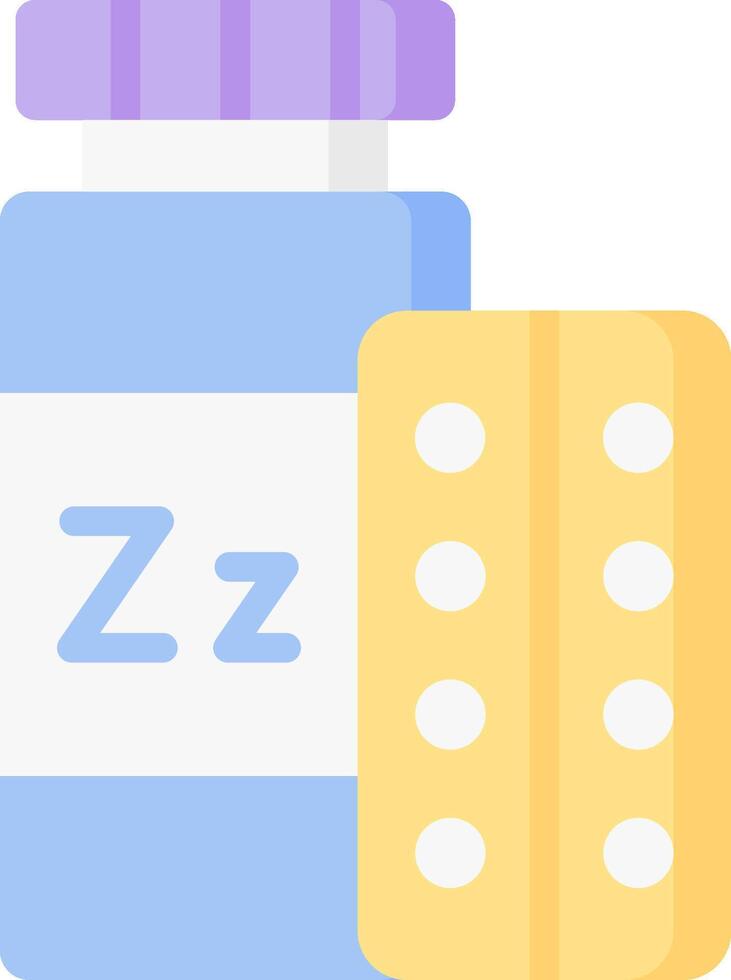 sleeping pills illustration design vector