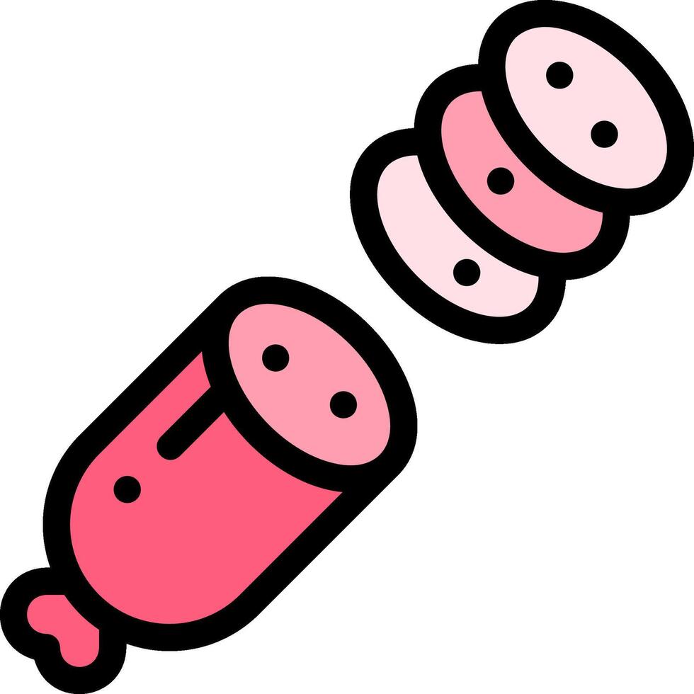 salami illustration design vector