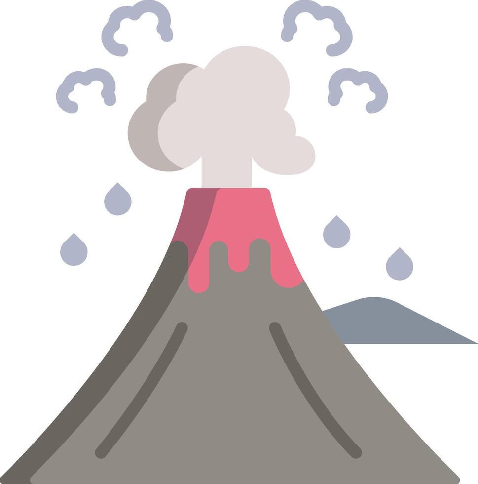 volcano illustration design vector