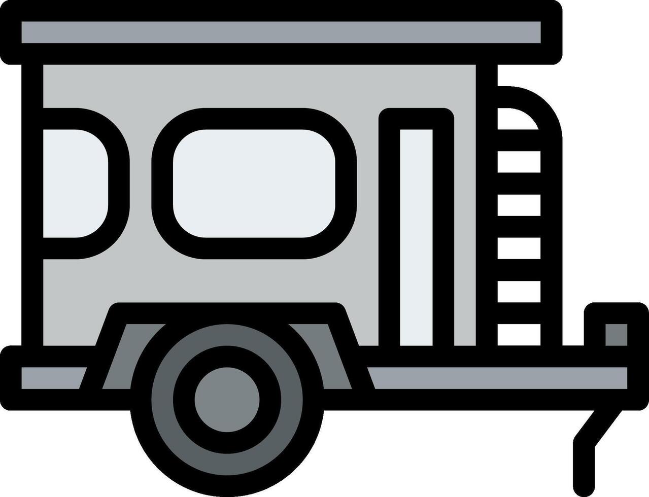 trailer illustration design vector