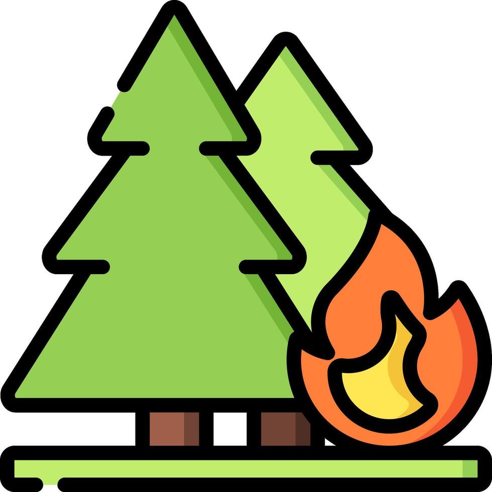 wildfire illustration design vector