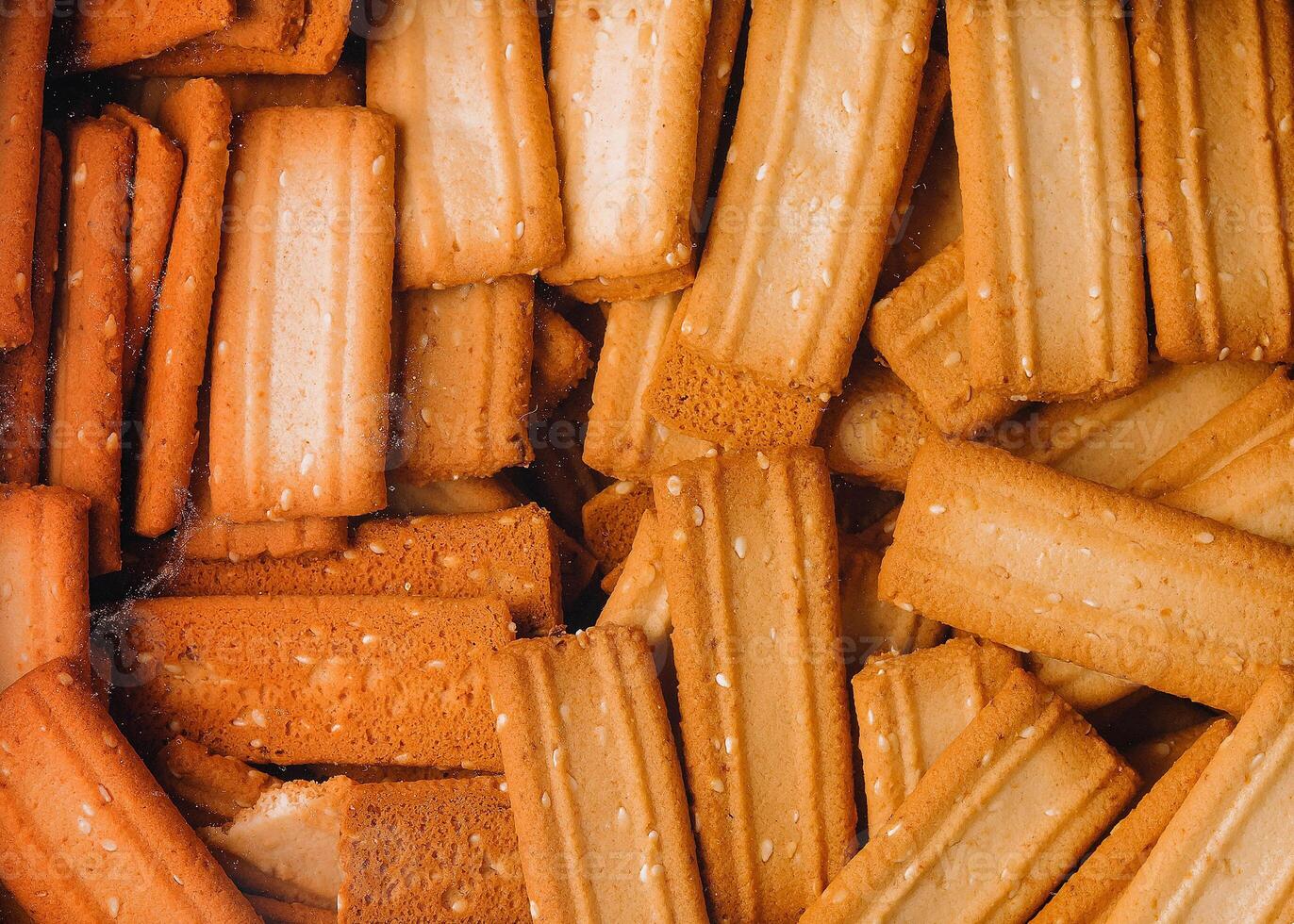 Box of breadsticks close up background photo