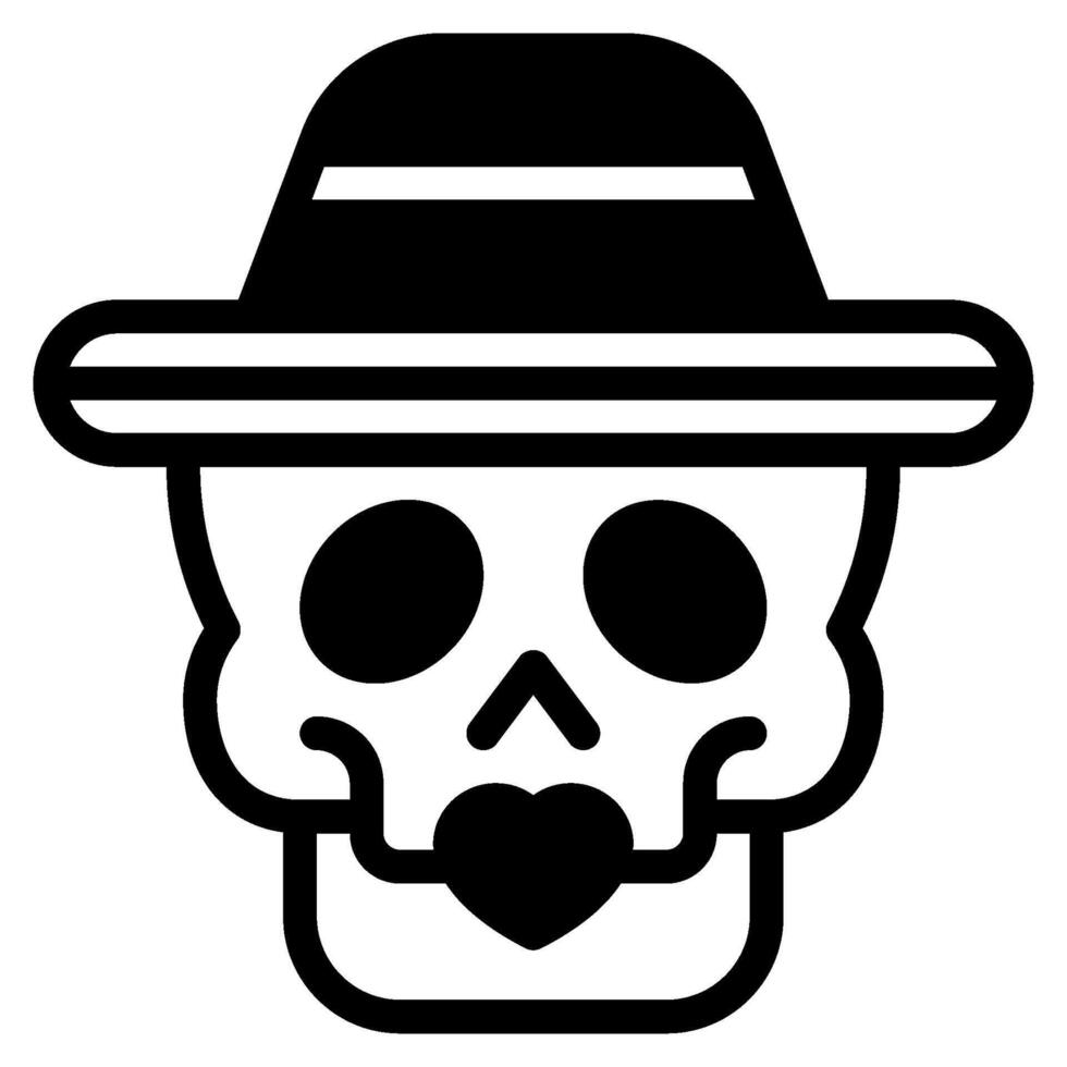 Catrina icon for web, app, infographic, etc vector