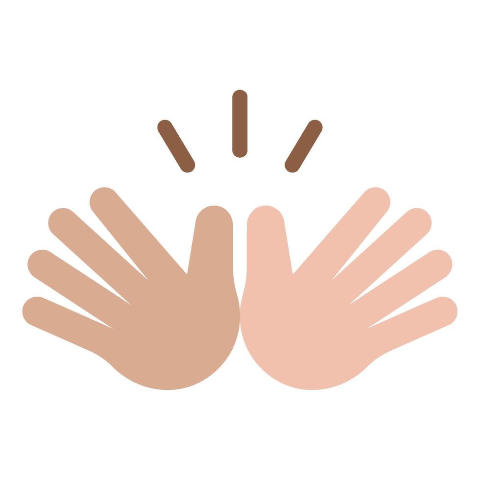 Jazz hands icon for web, app, infographic, etc vector