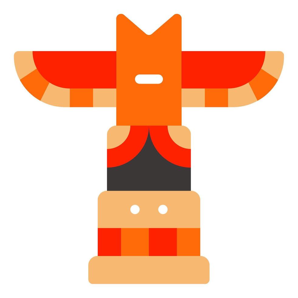 Totem Pole icon for web, app, infographic, etc vector