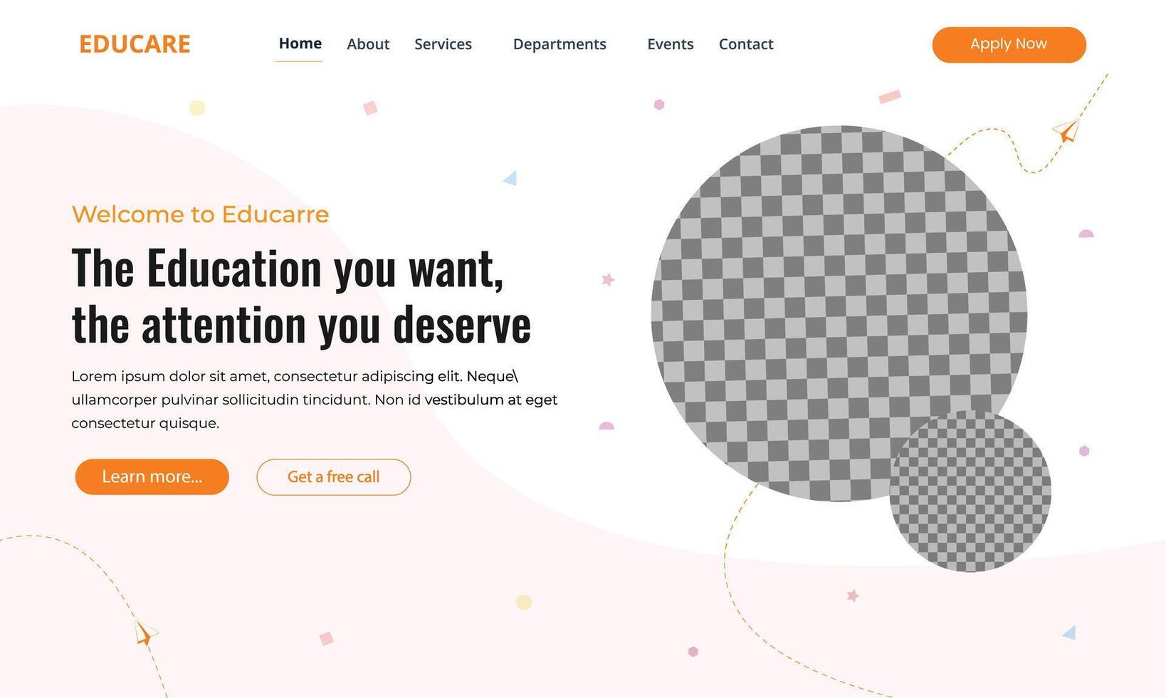 Education banner for website or poster vector