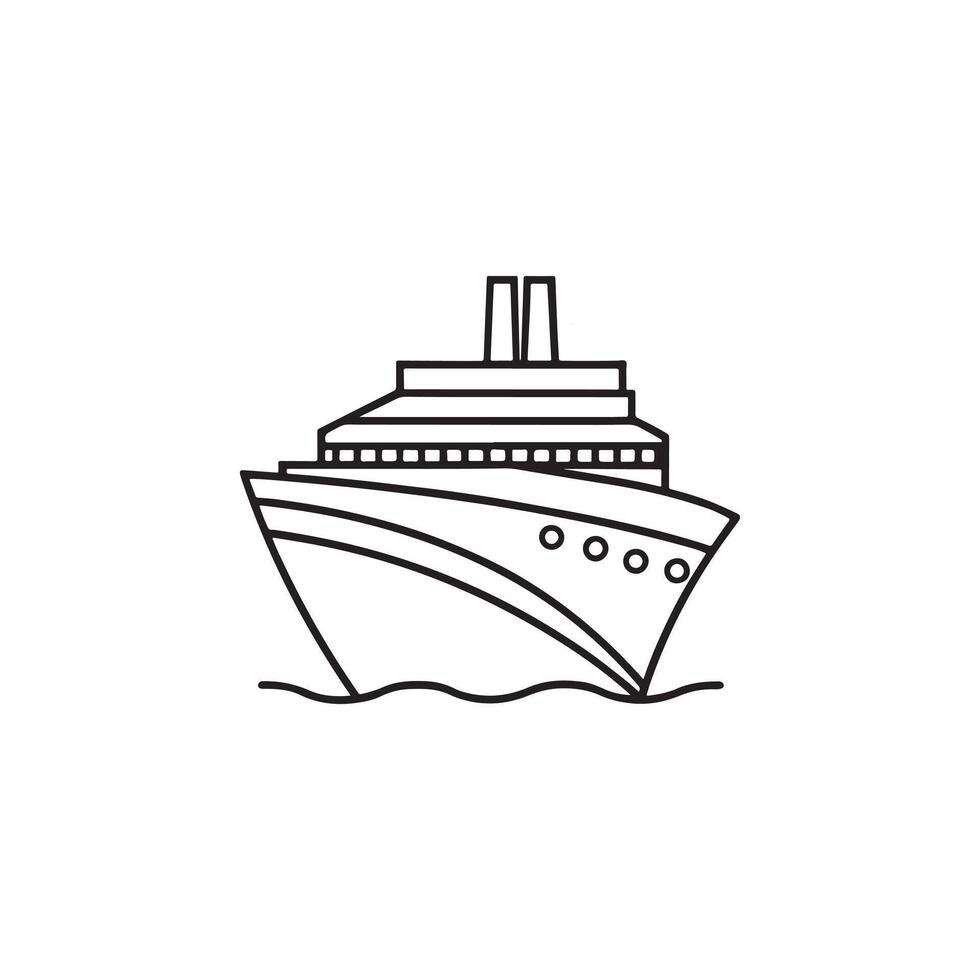 ship icon art. vector