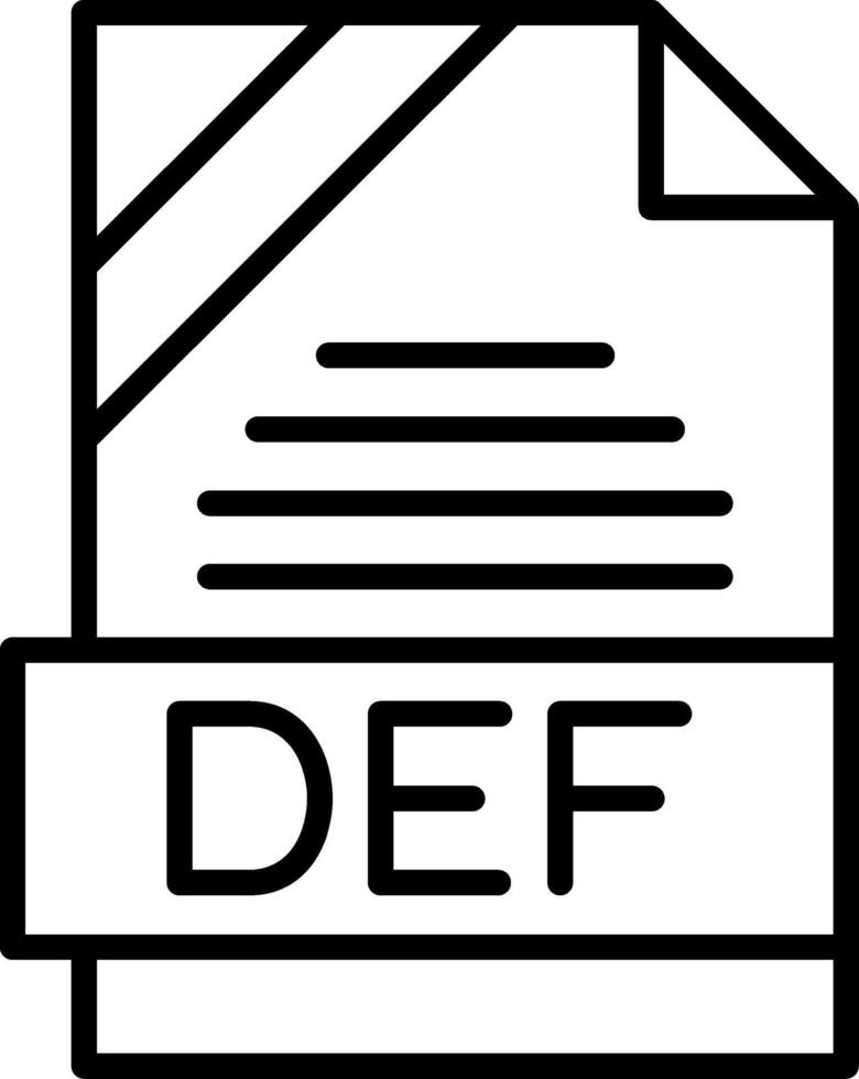 DEF Icon Design vector