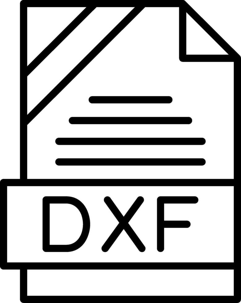 DXF Icon Design vector