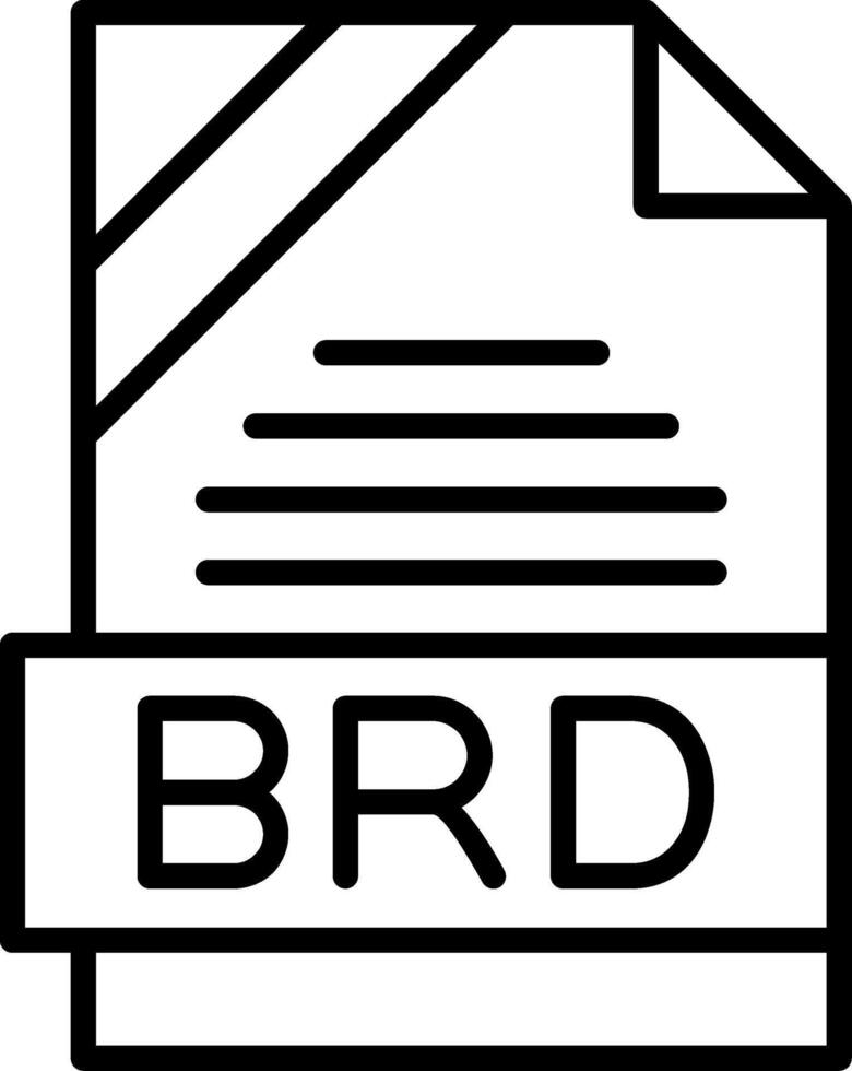 BRD Icon Design vector