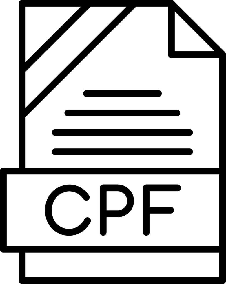 CPF Icon Design vector