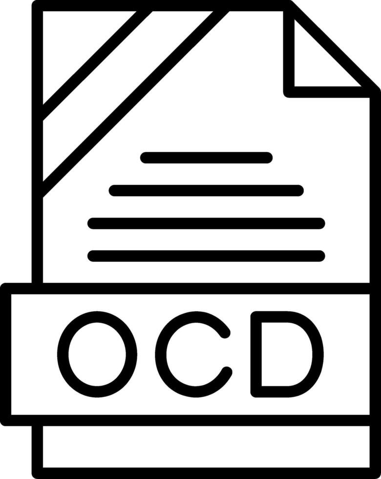 OCD Icon Design vector