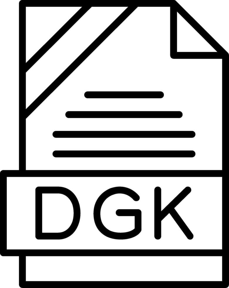 DGK Icon Design vector