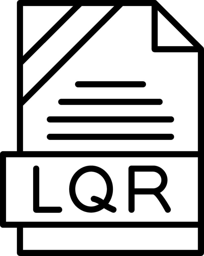 LQR Icon Design vector