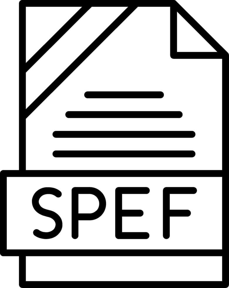 SPEF Icon Design vector