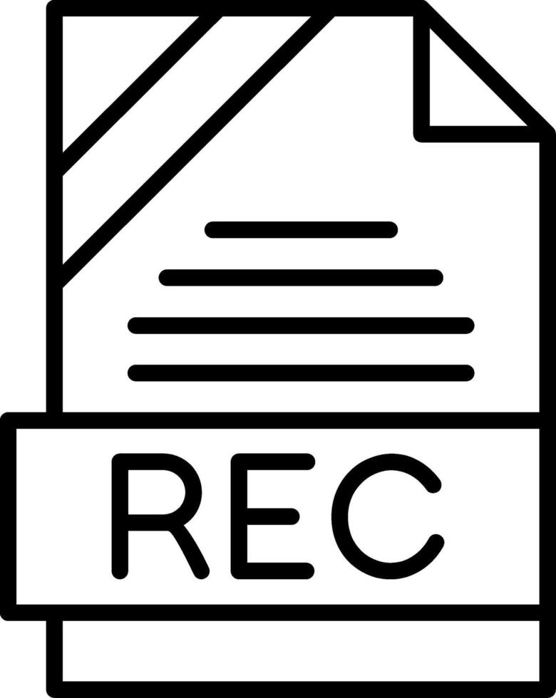 REC Icon Design vector