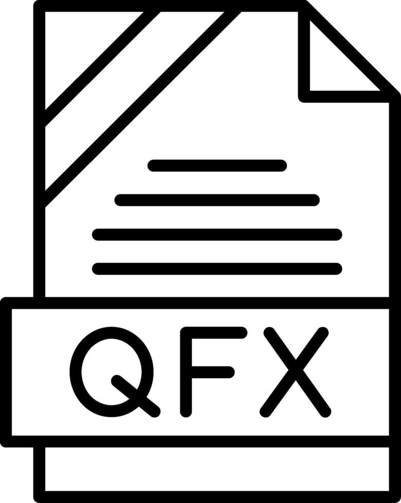 QFX Icon Design vector