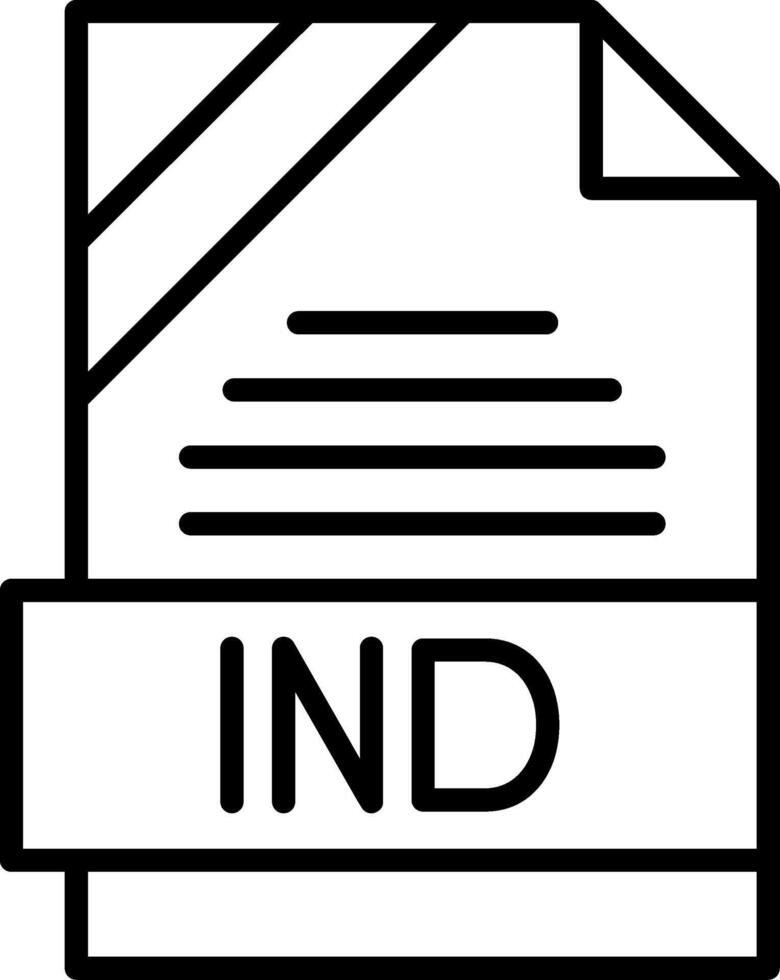 IND Icon Design vector