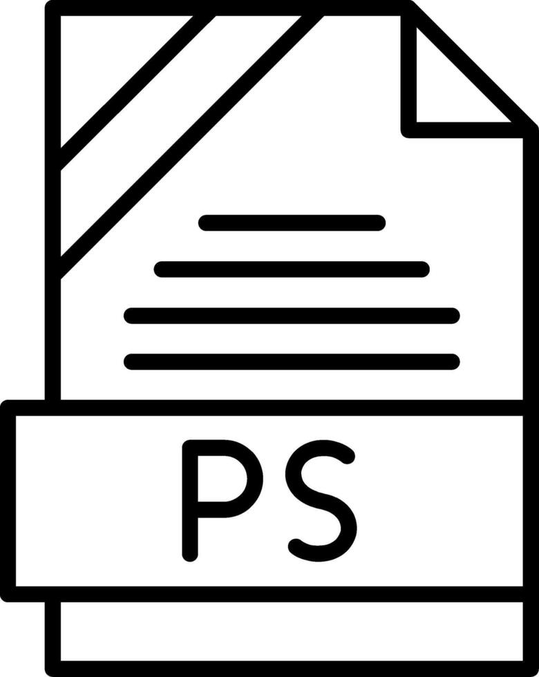 PS Icon Design vector