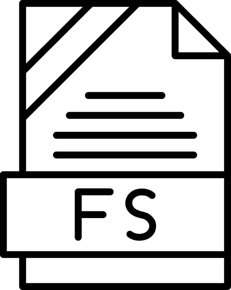 FS Icon Design vector
