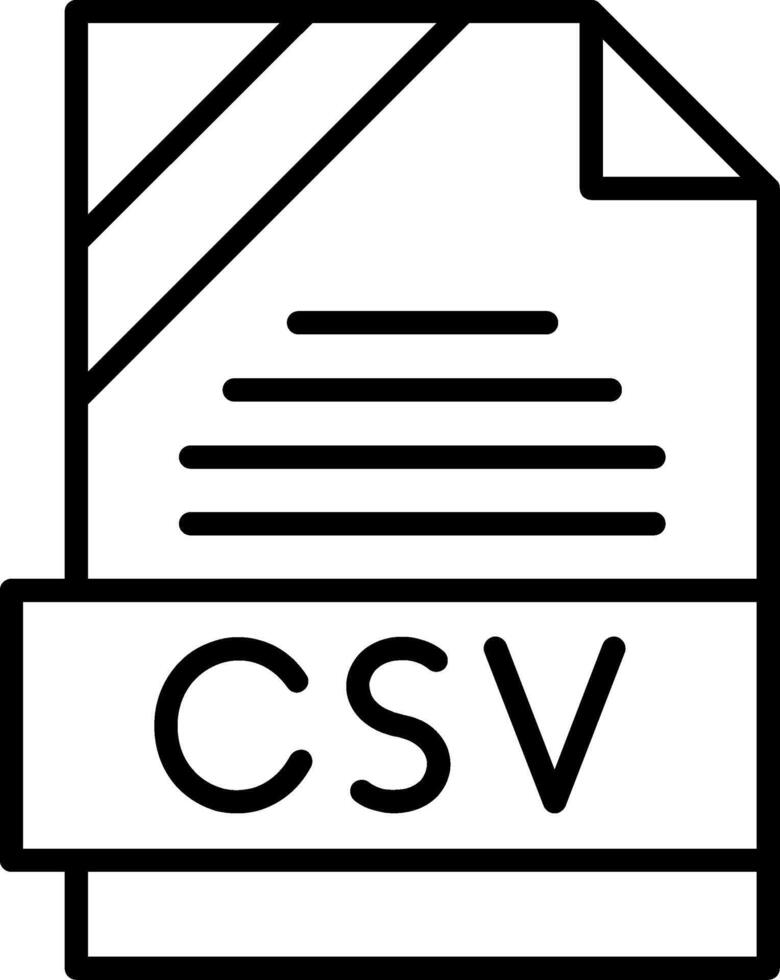 CSV Icon Design vector