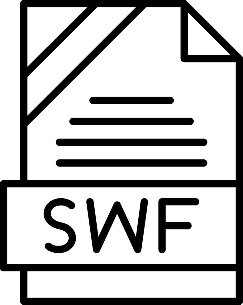 SWF Icon Design vector