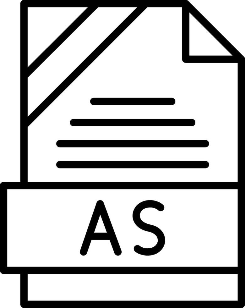 AS Icon Design vector