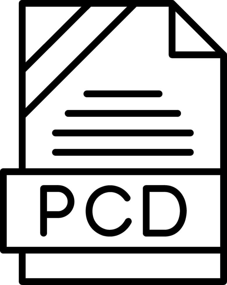 PCD Icon Design vector