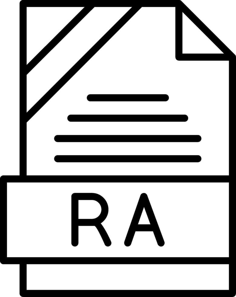 RA Icon Design vector