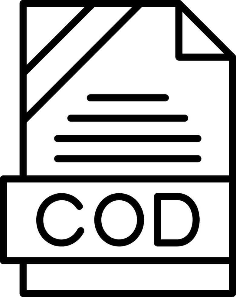 COD Icon Design vector