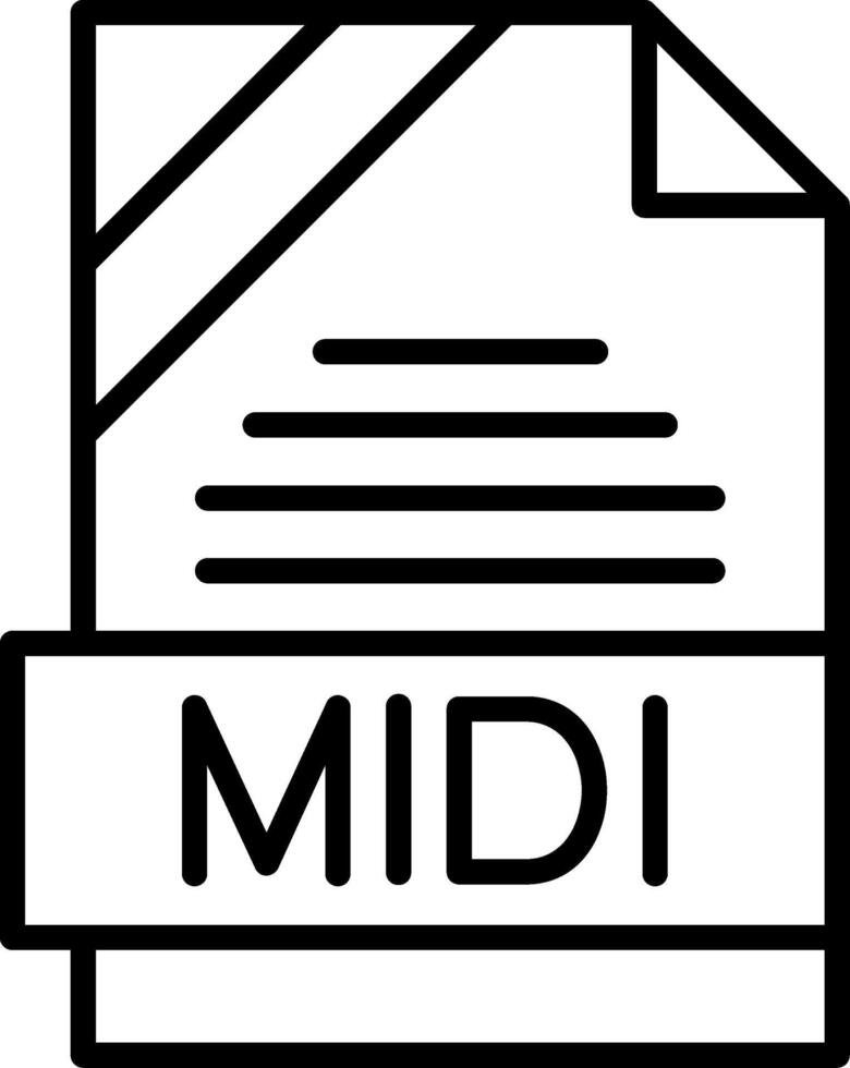 MIDI Icon Design vector