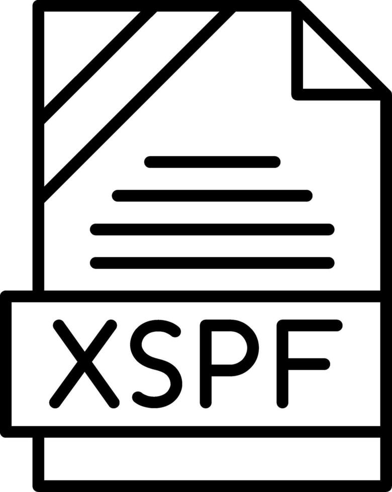 XSPF Icon Design vector