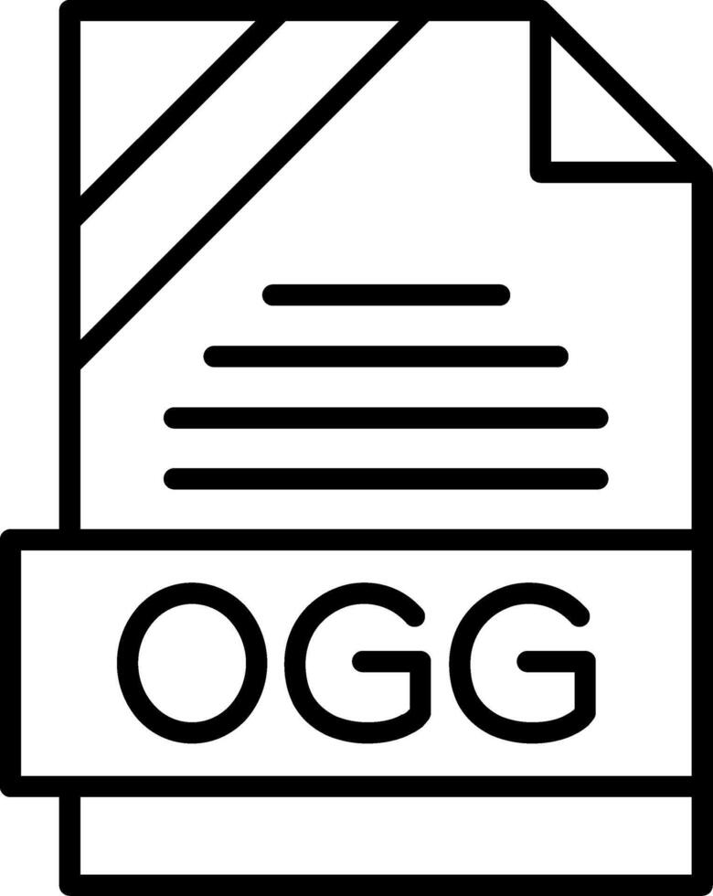 OGG Icon Design vector