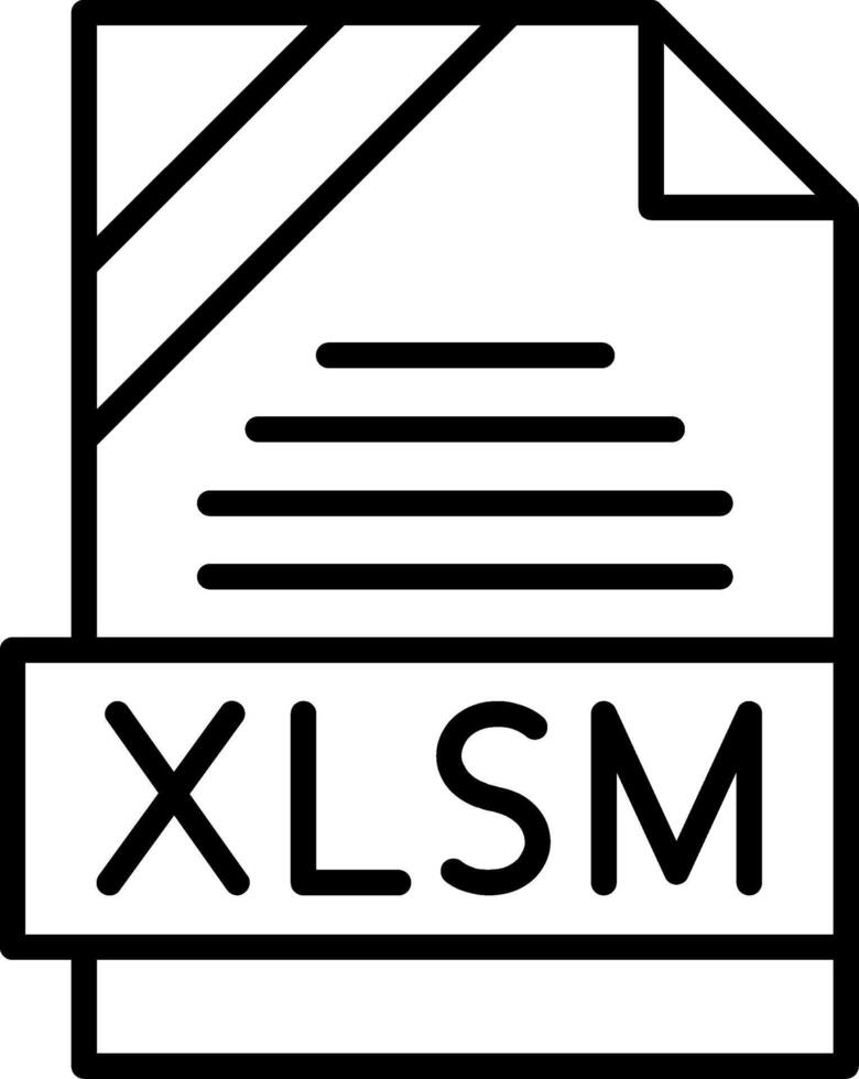 XLSM Icon Design vector