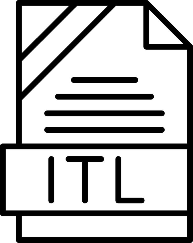 ITL Icon Design vector
