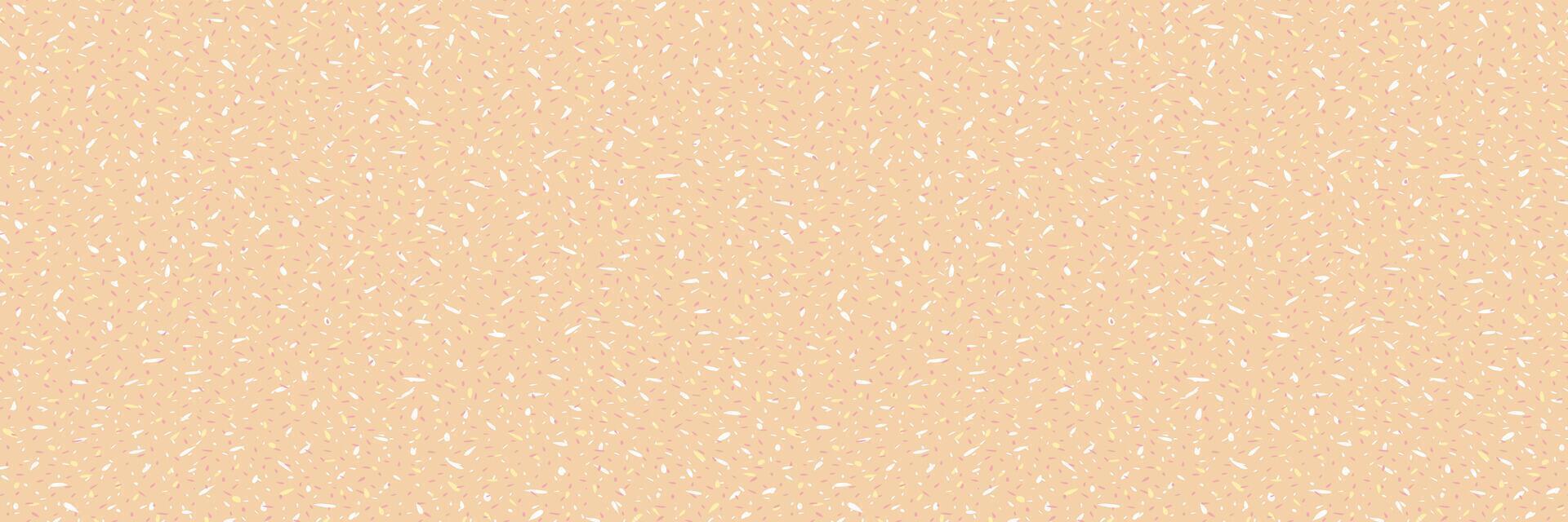hand drawn spotted seamless pattern on a pastel beige background. Painted abstract layered dots, small spots, tiny drops, snowflakes, circular print. Simple texture ornament. vector