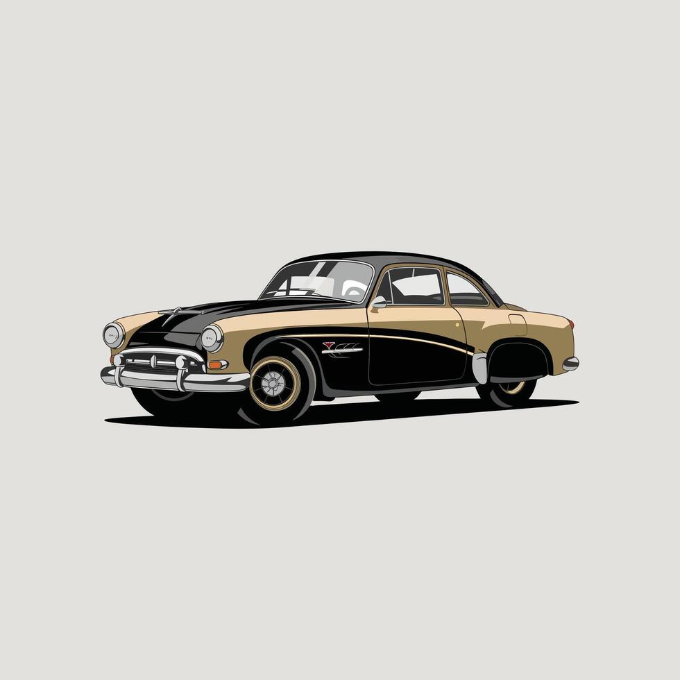 Timeless Classics From Automotive History car illustration vector