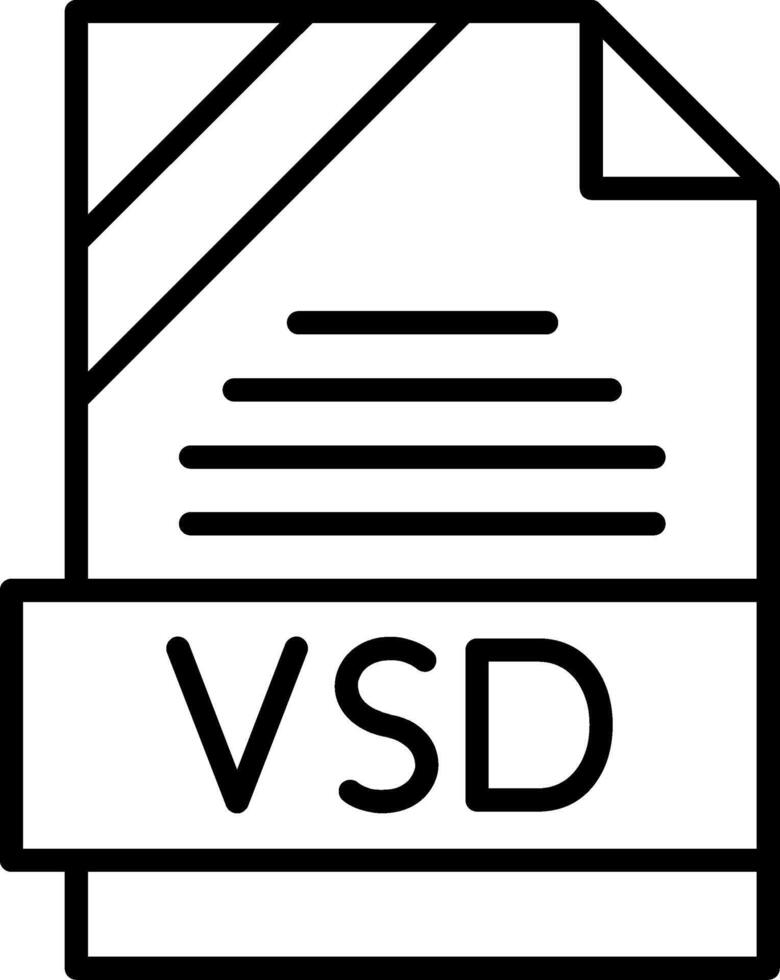 VSD Icon Design vector
