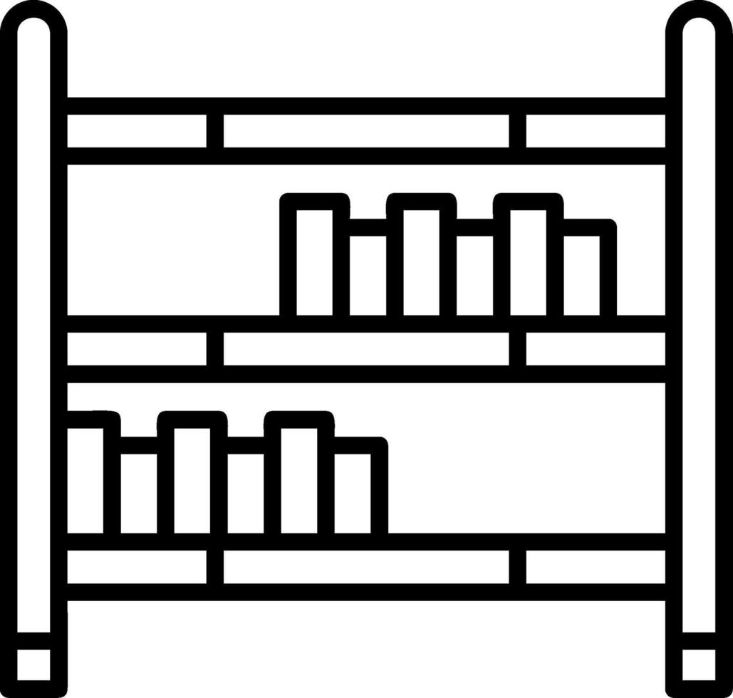 Bookshelf Icon Design vector