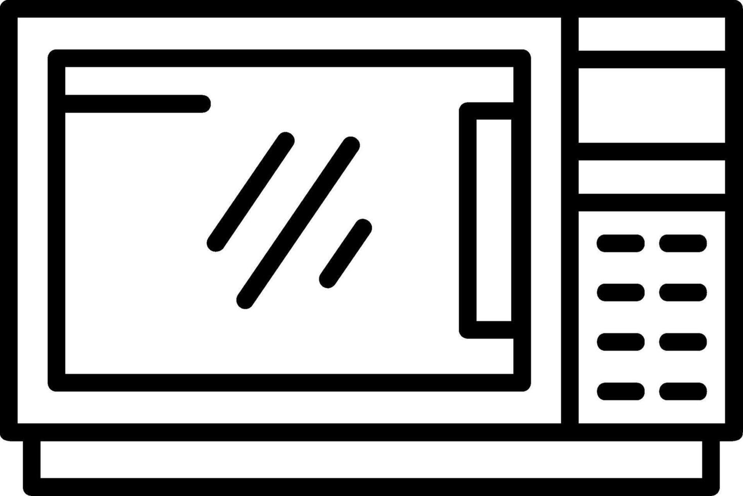 Microwave Icon Design vector