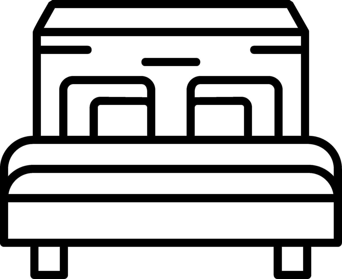 Bed Icon Design vector
