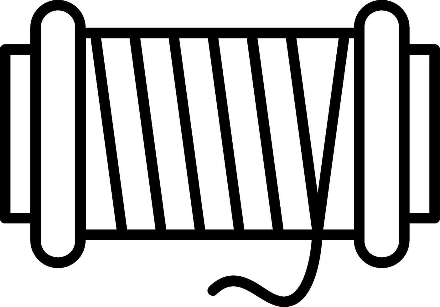Thread spool Icon Design vector