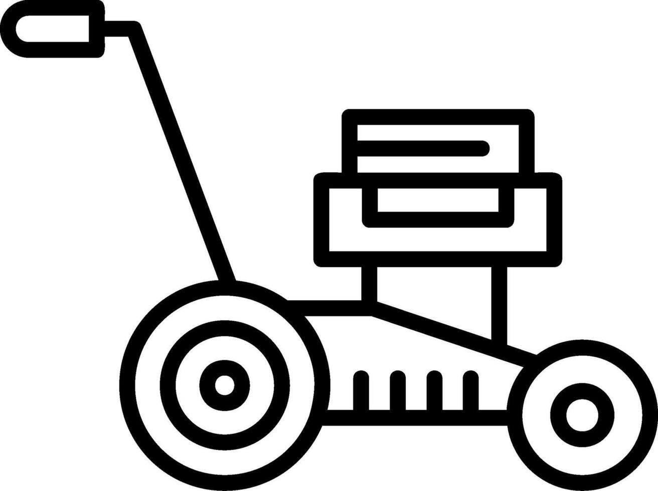 Lawnmower Icon Design vector